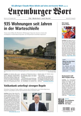 Cover of Luxemburger Wort