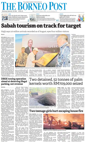 Cover of The Borneo Post (Sabah)