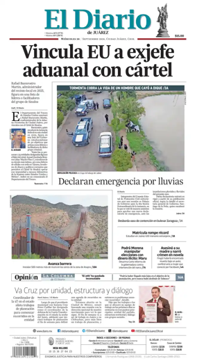 Cover of El Diario de Juarez