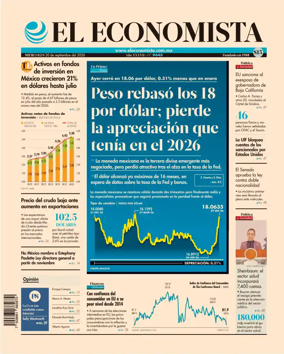 Cover of El Economista (Mexico)