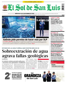 Cover of El Sol de San Luis Potosi