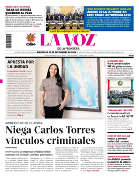 Cover of La Voz de la Frontera