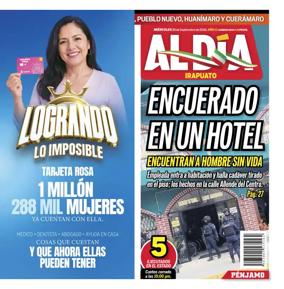 Cover of Periodico Al Dia (Irapuato)