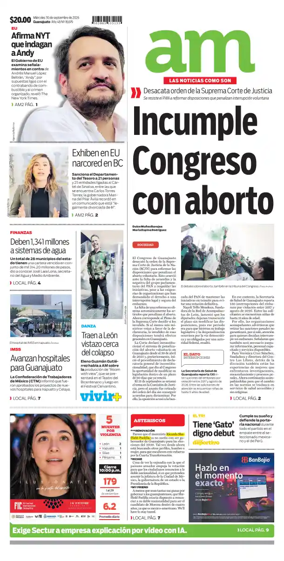 Cover of Periodico AM (Leon)