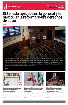 Cover of Sin Embargo destacadas