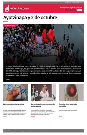 Cover of Sin Embargo Opinion