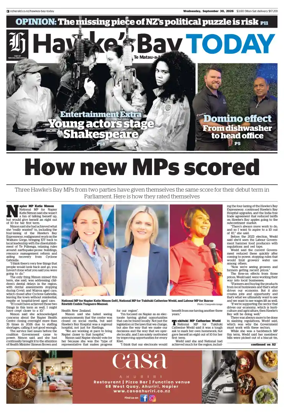 Cover of Hawke's Bay Today