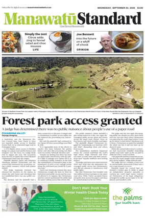 Cover of Manawatu Standard