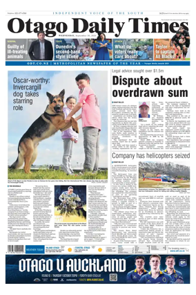 Cover of Otago Daily Times