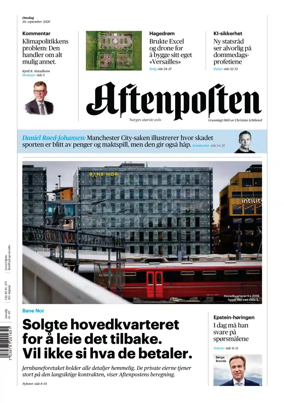 Cover of Aftenposten