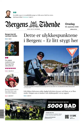 Cover of Bergens Tidende