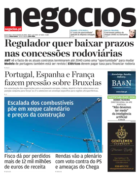 Cover of Jornal de Negocios