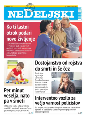 Cover of Nedeljski Dnevnik