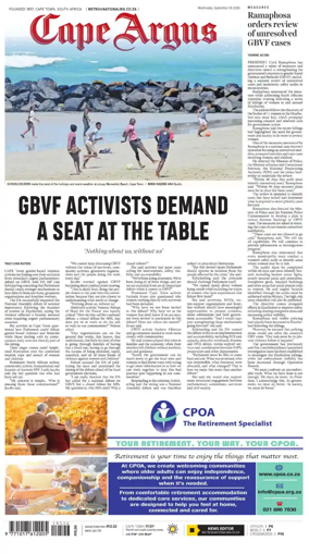 Cover of Cape Argus (PM Edition)