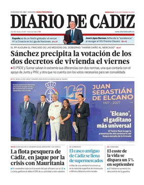 Cover of Diario de Cadiz