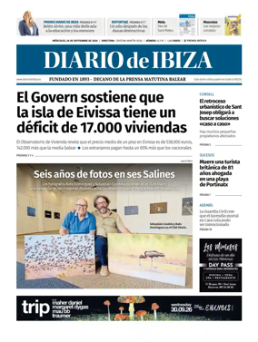 Cover of Diario de Ibiza