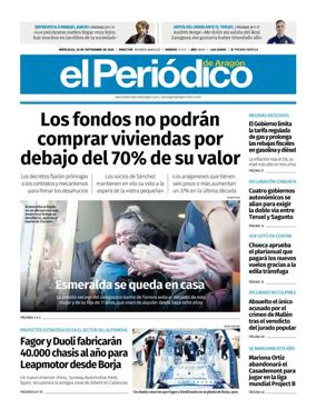 Cover of El Periodico Aragon