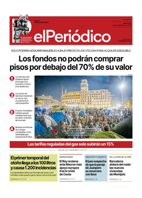 Cover of El Periodico - Castellano