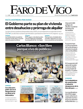 Cover of Faro de Vigo