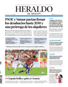 Cover of Heraldo de Aragon