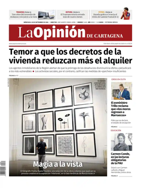 Cover of La Opinion de Murcia (Cartagena)