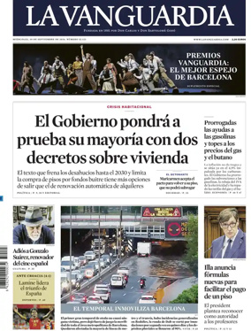 Cover of La Vanguardia (1st Edition)