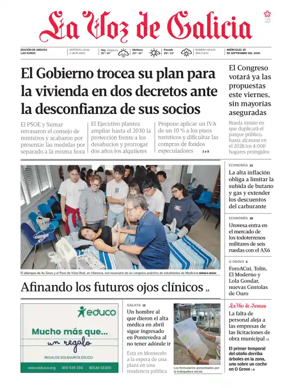 Cover of La Voz de Galicia (Arousa)
