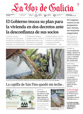 Cover of La Voz de Galicia (Carballo)