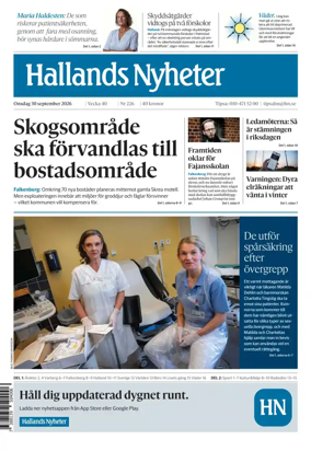 Cover of Hallands Nyheter