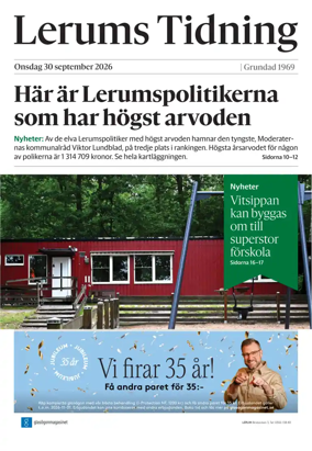 Cover of Lerums Tidning