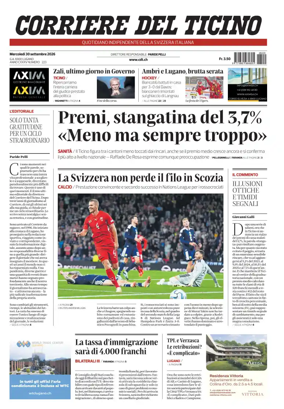 Cover of Corriere del Ticino