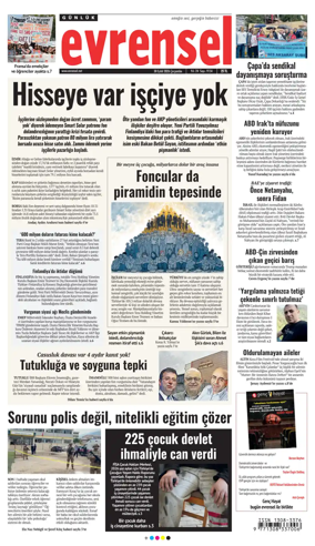 Cover of Evrensel Gazetesi