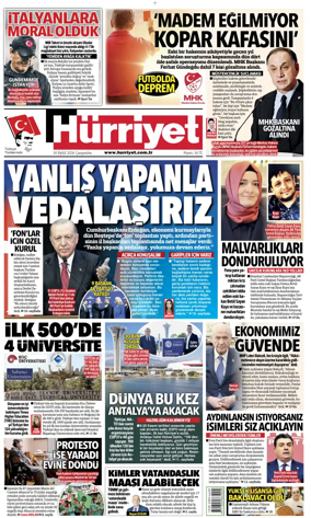 Cover of Hurriyet