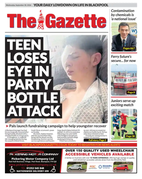Cover of Blackpool Gazette