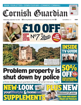 Cover of Cornish Guardian (Newquay & the North Coast)