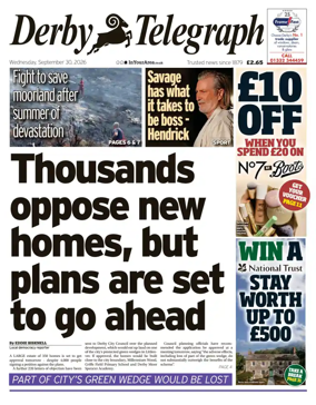 Cover of Derby Telegraph