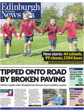 Cover of Edinburgh Evening News