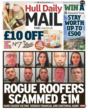 Cover of Hull Daily Mail