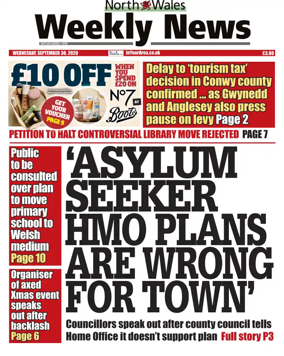 Cover of North Wales Weekly News