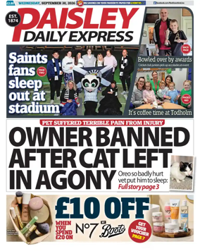 Cover of Paisley Daily Express