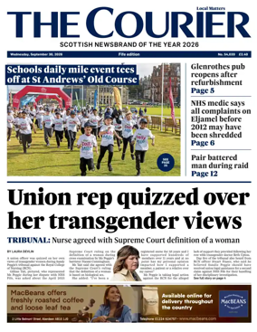 Cover of The Courier & Advertiser (Fife Edition)