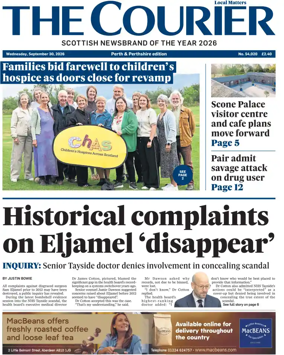 Cover of The Courier & Advertiser (Perth and Perthshire Edition)