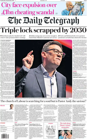 Cover of The Daily Telegraph