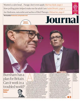 Cover of The Guardian e-paper Journal