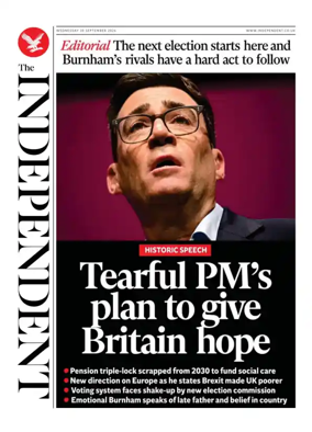 Cover of The Independent