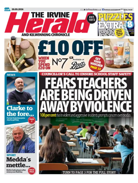 Cover of The Irvine Herald and Kilwinning Chronicle