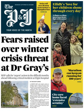 Cover of The Press and Journal (Inverness Highlands and Islands)