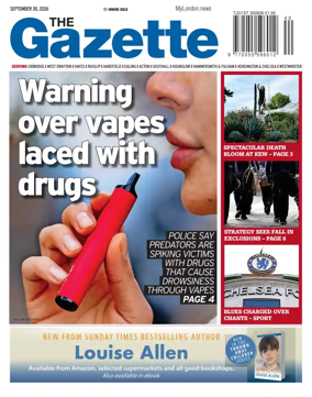 Cover of Uxbridge Gazette