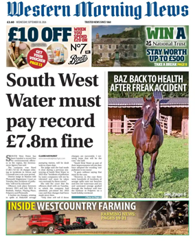 Cover of Western Morning News