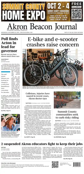 Cover of Akron Beacon Journal